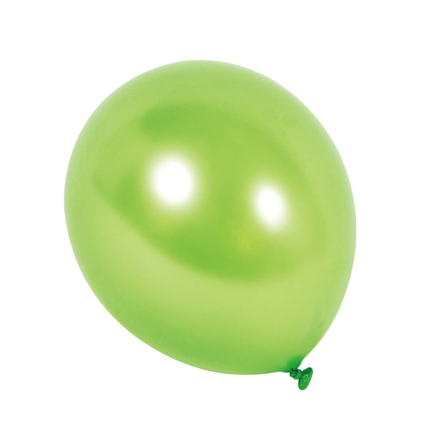 8Pack, 12" Green  Pearlized Balloons