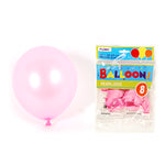 8Pack, 12" Pink Pearlized Balloons