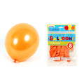 8Pack, 12" Orange Pearlized Balloons