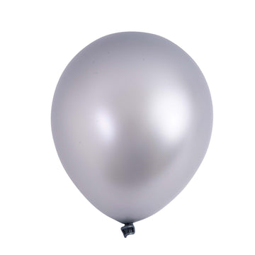 8Pack, 12" Silver Pearlized Balloons