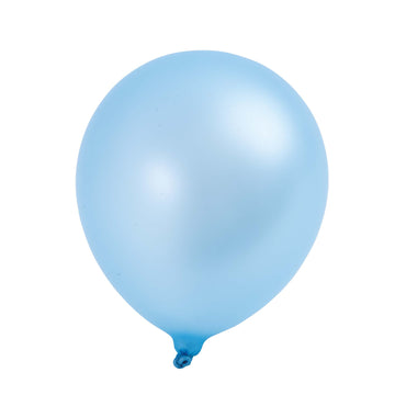 8Pack, 12" Pastel Blue / Turquoise Pearlized Balloons