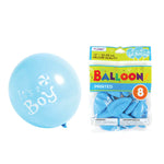 8Pack, 12" "It's A Boy" Printed Balloons