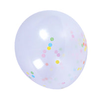 12" 6Ct Balloon With Confetti