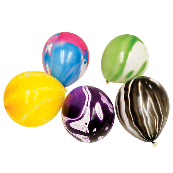 5Pk 12" Marble Balloons