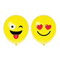 8Pk 12" Happy Faces Balloons