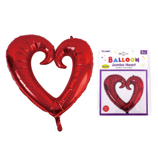 40" Big Heart Mylar Balloon