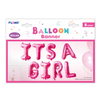 16" "It'S A Girl-It'S A Boy" Mylar Balloons Banner, 2 Assortments