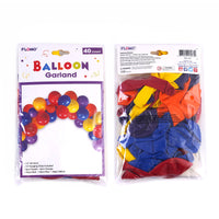 40Ct Birthday Brights Balloon Garland Kit Multi Color