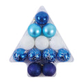 12 Pc Set Of 60Mm Ornaments In Pvc Box, 2 Colors