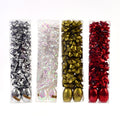 34Pk Christmas Bow Set, 4 Color Assortment Red/Silver/Gold/White Iridescent