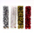 34Pk Christmas Bow Set, 4 Color Assortment Red/Silver/Gold/White Iridescent