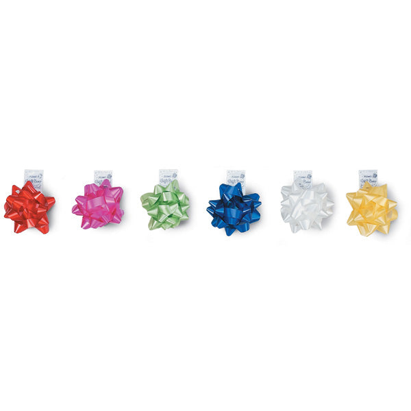 7" Bright Color Bow, 6 Colors