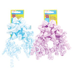 Glitter Star Bow W/Curly Swirl, 6 Colors