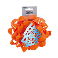 6" Varnish Bow With Happy Birthday Deco In The Center, 3 Colors, Replace Bw662