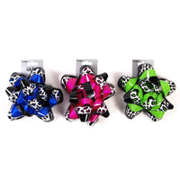 6" Leopard Print Varnish Bow, 3 Colors