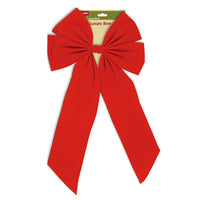 Christmas-(3.8"W) 4 Loop Red Velvet Bow (12/72)