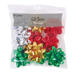 10Ct 2.5" Gift Bow Bag Asst - Metallic And Varnish