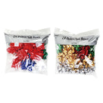 24Ct 3.5" Gift Bow Value Pack Bow Bag Asst/Metallic And Varnish