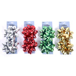 2Pk 5" Holiday Embossed Bow