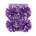 4Pk 5" Metallic Tinsel Bow