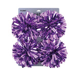 4Pk 5" Metallic Tinsel Bow