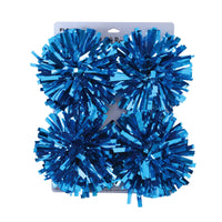 4Pk 5" Metallic Tinsel Bow
