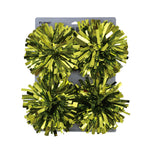 4Pk 5" Metallic Tinsel Bow