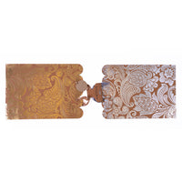 2Pk - XL "Glamour" Color Hot Stamping/Die Cut Kraft Gift Bags