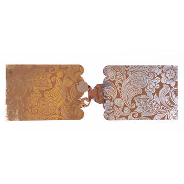 2Pk - XL "Glamour" Color Hot Stamping/Die Cut Kraft Gift Bags