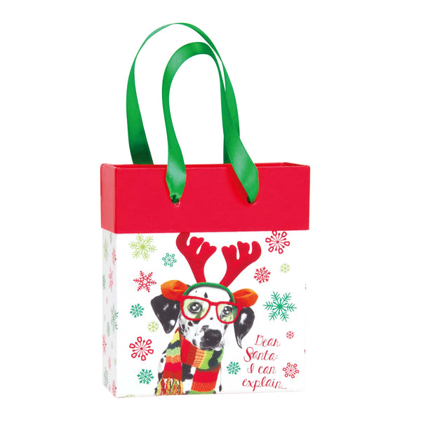 Paper Bucket,5.75"X4.75"X2"D With Satin Ribbon Handle, 3 Styles