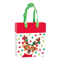 Paper Bucket,5.75"X4.75"X2"D With Satin Ribbon Handle, 3 Styles