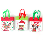 Paper Bucket,5.75"X4.75"X2"D With Satin Ribbon Handle, 3 Styles