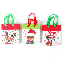 Paper Bucket,5.75"X4.75"X2"D With Satin Ribbon Handle, 3 Styles