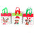 Paper Bucket,5.75"X4.75"X2"D With Satin Ribbon Handle, 3 Styles
