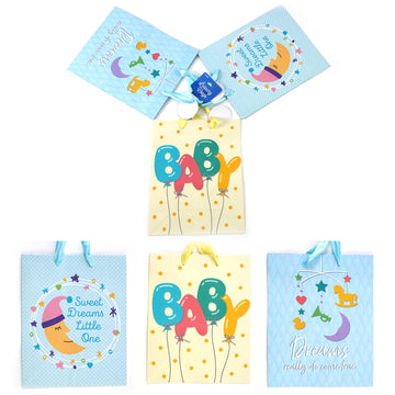 3Pk Large Baby Dreams Do Come True Printed Bag, 4 Designs
