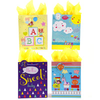 2Pk Extra Large Sweet Baby Love Print Bag, 4 Designs