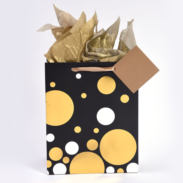 Medio (Medium) Dots Hot Stamp Matte Gift Bag1 Design