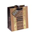 Grande (Large) Tribal Print Hot Stamp Kraft Bag, 1 Design