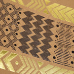 Grande (Large) Tribal Print Hot Stamp Kraft Bag, 1 Design