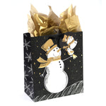 Christmas-Grande (Large) Snowman Sparkle Pop Layer/Glitter Ground Bag, 1 Design