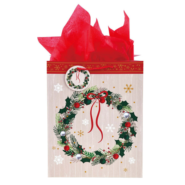 Small Farmhouse Christmas Printed Bag, 4 Designs