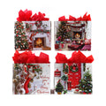 Horizontal Jumbo Christmas Holiday Splendor Printed Bag, 4 Designs