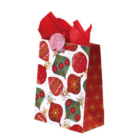 2Pk Extra Large Christmas Red Presents Party Printed Bags, 4 Designs