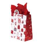 Extra Large Christmas Red Presents Party Printed Bag, 4 Designs