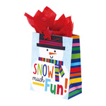 Medium Christmas Snow Much Fun Printed Bag, 4 Designs