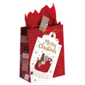 2Pk Extra Large Christmastime Is Here Printed Bag, 4 Designs