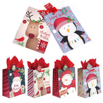 2Pk Extra Large Merry Holiday Wishes Printed Bag, 4 Designs