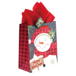 2Pk Extra Large Merry Holiday Wishes Printed Bag, 4 Designs
