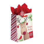 2Pk Extra Large Merry Holiday Wishes Printed Bag, 4 Designs