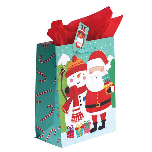 Large Santa'S Party Printed Bag, 4 Designs